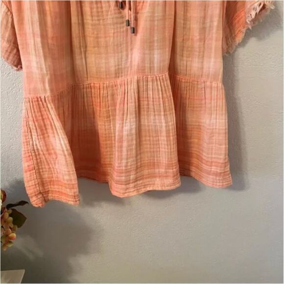 Anthropologie Pilcro The Bette Plaid Babydoll Blouse - Picture 4 of 8